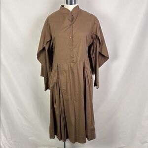 Byrd Tan Midi Shirt Dress